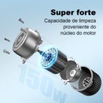 Aspirador Vertical de Pó Liectroux i7 Pro Sem Fio 3 em 1 Aspira Passa Pano Autolimpante Para Sólidos e Líquidos Pelos de Pet Cachorro Gato Potente Com Filtro HEPA Bivolt - Imagem 4