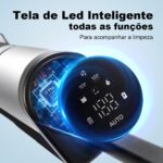 Aspirador Vertical de Pó Liectroux i7 Pro Sem Fio 3 em 1 Aspira Passa Pano Autolimpante Para Sólidos e Líquidos Pelos de Pet Cachorro Gato Potente Com Filtro HEPA Bivolt - Imagem 5