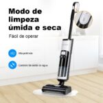 Aspirador Vertical de Pó Liectroux i7 Pro Sem Fio 3 em 1 Aspira Passa Pano Autolimpante Para Sólidos e Líquidos Pelos de Pet Cachorro Gato Potente Com Filtro HEPA Bivolt - Imagem 7