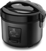 Electrolux Panela Elétrica vapor arroz capacidade 2L 6 Xícaras 2 em 1 timer panela removivel antiaderente tampa com visor transparente ERC10 inox 220v por Rita Lobo - Imagem 4