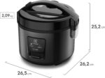 Electrolux Panela Elétrica vapor arroz capacidade 2L 6 Xícaras 2 em 1 timer panela removivel antiaderente tampa com visor transparente ERC10 inox 220v por Rita Lobo - Imagem 6