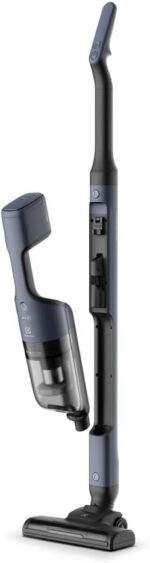 Electrolux Aspirador de Pó vertical portatil bateria Ergorapido 2 em 1 luz frontal LED 30 min luz frontal LED escova rotativa aspira escova capacidade 950ml ERG019 Bivolt Azul - Imagem 2