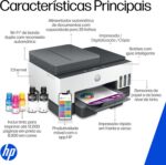 Impressora Multifuncional HP Smart Tank 794 Tanque de Tinta Colorida Wi-Fi Scanner Duplex, Bluetooth. Funções: Imprimir, Copiar, Digitalizar. Cor: Branco (2G9Q9A) - Imagem 5