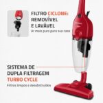 MONDIAL Aspirador de Pó Turbo Cycle, Vermelho/Preto, 1500W, 110V - AP-40-R - Imagem 3