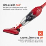 MONDIAL Aspirador de Pó Turbo Cycle, Vermelho/Preto, 1500W, 110V - AP-40-R - Imagem 4