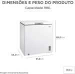 Freezer Horizontal 198L Inverter Bivolt Branco Midea - Imagem 5