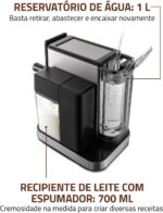 MONDIAL, Cafeteira Espresso Automática Dolce Latte 20 bar, Preto/Inox 1250W, 110V - CCL-01 - Imagem 4