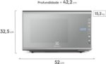 Micro-ondas Electrolux 31L Inox Espelhado com Painel Integrado e Função Tira Odor 127v MI41S - Imagem 3