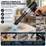 Aspirador de Pó 3 em 1 H'Maston FE16 Multifuncional – Aspirador Vertical, Portátil e de Mão para Pisos, Tapetes, Sofás, Estofados e Cantos Difíceis. - Imagem 3