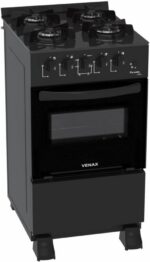 Fogão Venax Picasso Line 4 Bocas Mesa De Vidro Preto Bivolt - Imagem 2