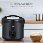 Panela de Arroz Elétrica 5L Midea 127V Potência 700W - Imagem 5