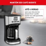 Cafeteira Elétrica Arno New Element Inox 1,8L CFNE, Painel Digital, Sistema Flavormix, Serve até 44 Xícaras, Função Programável, 110V - Imagem 4