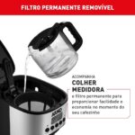 Cafeteira Elétrica Arno New Element Inox 1,8L CFNE, Painel Digital, Sistema Flavormix, Serve até 44 Xícaras, Função Programável, 110V - Imagem 6