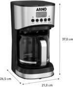 Cafeteira Elétrica Arno New Element Inox 1,8L CFNE, Painel Digital, Sistema Flavormix, Serve até 44 Xícaras, Função Programável, 110V - Imagem 10