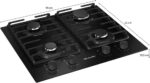 Cooktop Mueller 4 Bocas 59cm com Grade Dupla MCG4BM Bivolt - Imagem 6