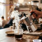 Cafeteira Italiana Moka 6 Xícaras (250ml) Alumínio Premium – Cafeteira Expresso Manual para Fogão, Design Elegante e Moderno, Café Intenso e Gourmet - Imagem 3