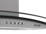 COIFA DE PAREDE 70CM VIDRO CURVO CLEAN FOGATTI KROMANOX 127V - Imagem 2