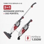 MONDIAL Aspirador de Pó Turbo Cycle Hepa, Cinza/Inox, 1550W, 220V - AP-41-GI - Imagem 2