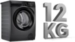 Lavadora de Roupas Electrolux Inverter 12kg Cesto Inox 8 Programas de Lavagem Água Quente Cinza Ônix LFC12 - Imagem 5