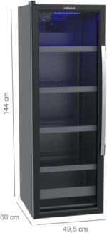 Cervejeira Expositora Venax Blue Light 209l Preto 127v - Imagem 3