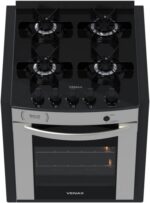 Fogao A Gas De Embutir Gaudi Prisma Vitreo Bl 4q Inox Gas Glp - Imagem 3