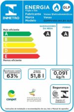 Fogao A Gas De Embutir Gaudi Prisma Vitreo Bl 4q Inox Gas Glp - Imagem 4