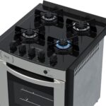 Fogao A Gas De Embutir Gaudi Prisma Vitreo Bl 4q Inox Gas Glp - Imagem 9