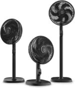 Electrolux Ventilador Coluna ou mesa 40cm 6 Pás silencioso 3 velocidades 2 anos garantia com inclinação Duoforce Air+ EFS40 127v Preto - Imagem 2