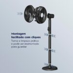 Electrolux Ventilador Coluna ou mesa 40cm 6 Pás silencioso 3 velocidades 2 anos garantia com inclinação Duoforce Air+ EFS40 127v Preto - Imagem 7