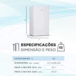 Frigobar, 93L, Branco, 110v, Midea - Imagem 8