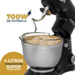 Batedeira Planetária Britânia 4L 3 Batedores, 12 Velocidades + Turbo BBP70A 220v - Imagem 12