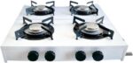 Cooktop a Gás 4 Bocas, Uso Doméstico e Cozinha, Design Resistente e Prático (preto) - Imagem 8