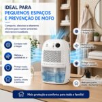 Desumidificador de Ar Portátil 800ml Antimofo Bivolt Silencioso Branco - Imagem 8