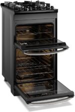 Electrolux Fogão 4 bocas Electrolux Preto Experience Mesa de Vidro, 2 Fornos e Grade de Ferro Fundido (FE4DB) 127V - Imagem 3