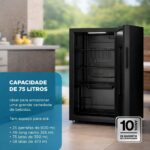 Cervejeira EOS Bierhaus 76 Litros Frost Free com Compressor Black Glass ECE90 110V - Imagem 8