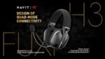 Havit Fone de Ouvido Headset Gamer Fuxi-H3 Black Com Fio e Sem Fio, Wireless 2,4GHz, Bluetooth, Cabo USB-C - Imagem 8