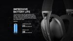 Havit Fone de Ouvido Headset Gamer Fuxi-H3 Black Com Fio e Sem Fio, Wireless 2,4GHz, Bluetooth, Cabo USB-C - Imagem 9