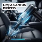 Aspirador de Pó Portátil 2 em 1 Sem Fio – Sucção Potente e Soprador de Ar, Recarregável USB com Filtro Lavável, Ideal para Carro, Casa, Escritório e Teclado - Imagem 4