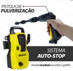 Lavadora de Alta Pressão Elétrica Tekna HLX1600V – 1000W, 1305 PSI, Vazão 6,7 L/min, Mangueira 3m, Bomba em Metal e Plástico, Auto Stop, Compacta e Econômica – 127V - Imagem 4
