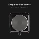 Fogão Elétrico Portátil Cooktop Elgin Single Cook 1 Boca - 220V - Imagem 5