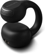 PHILIPS, Fone de Ouvido Sem Fio TWS, TAQ2000BK/00, Bluetooth, Design Aberto Ear-Clip, Com Microfone, Até 28 horas de bateria, iPX4, Preto - Imagem 8