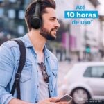 I2GO, Headphone Bass 300, Bluetooth, Microfone Integrado, Controle Multimídia, Até 10h de bateria, Tecnologia Dual Connect, Entrada cabo auxiliar P2 (incluso), Dobrável, Preto - Imagem 3