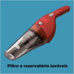 BLACK+DECKER Aspirador de Pó e Água Portátil à Bateria 3,6V APB3600 Vermelho Bivolt - Imagem 5