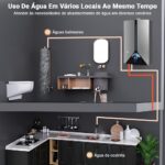 Aquecedor a Gas 110V (Gás Natural), 16 L/Min, Aquecedor Água, Aquecedor de Agua, Aquecedor de Água a Gás Digital, Aquecedor de Água a Gás - Imagem 4