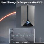 Aquecedor a Gas 110V (Gás Natural), 16 L/Min, Aquecedor Água, Aquecedor de Agua, Aquecedor de Água a Gás Digital, Aquecedor de Água a Gás - Imagem 5