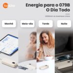 Basike Power Bank, Carregador Portátil Universal 20000mAh, USB-A(até 22.5W)+USB-C(até PD20W), Carregamento Rápido, Led Indicador de Bateria para iPhone/Samsung/Huawei/Xiaomi (Cáqui) - Imagem 6
