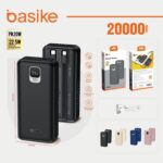 Basike Power Bank, Carregador Portátil Universal 20000mAh, USB-A(até 22.5W)+USB-C(até PD20W), Carregamento Rápido, Led Indicador de Bateria para iPhone/Samsung/Huawei/Xiaomi (Cáqui) - Imagem 9