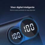 Carregador Portátil Turbo Power Bank 20000mah com 3 Cabos, Saída Universal, USB e Display Digital (Preto) - Imagem 4
