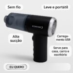 Mini Aspirador Portátil – Alta Sucção, Sem Fio, USB, Leve, Compacto e Recarregável para Limpeza Rápida de Casa, Carro, Escritório e Eletrônicos - Imagem 7