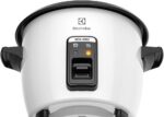 Panela Elétrica Electrolux vapor arroz capacidade 1,3L 7 xícaras manter aquecido panela removivel antiaderente tampa vidro RCB50 branca 220v por Rita Lobo - Imagem 5